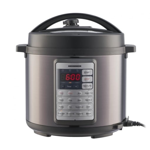 Multicooker cu presiune HEINNER HPCK-38BK, capacitate 5.7 L, 14 programe