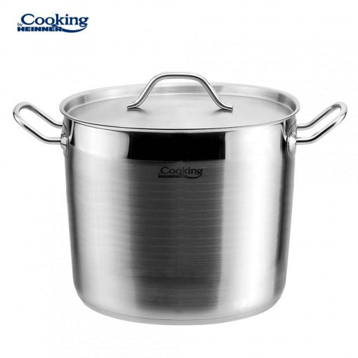 Oala cu capac din inox, capacitate 5l, dimensiune 20 x 16 cm, baza inductie, Heinner HR-RW-050 - Img 3