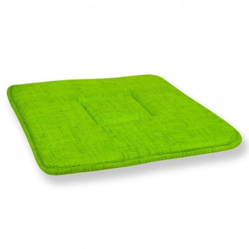 Perna decorativa de vara pentru scaun, doua fete, dimensiune 39x39x3 cm, Verde - Img 2