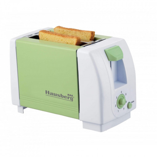 Prajitor de paine Hausberg HB-150, 750 W, capacitate 2 felii, 7 trepte reglare temperatura, Multicolor - Img 3