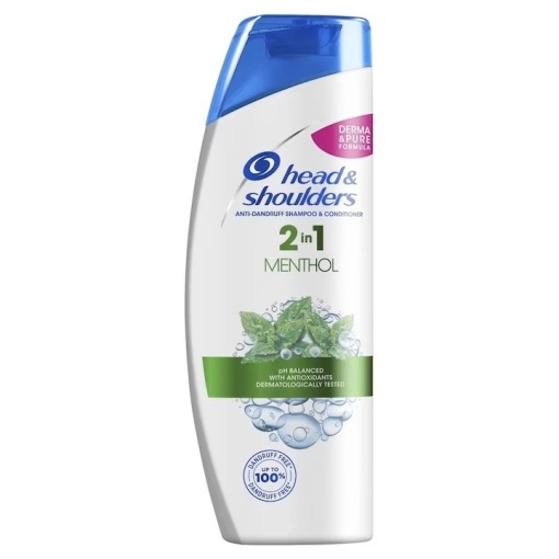 Sampon Anti-matreata Head &amp; Shoulders Menthol 2 in 1, 330 ml - Img 1