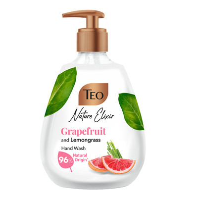 Sapun Lichid cu Extract de Grapefruit TEO Nature Elixir, 300 ml