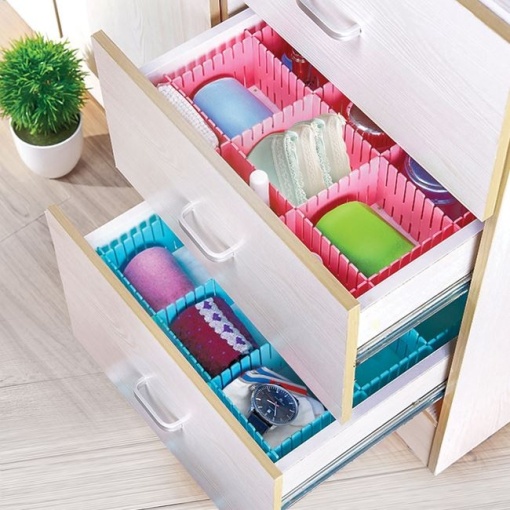 Set 3 organizatoare pentru sertar, dimensiune 55 x 10 cm