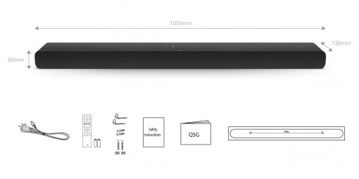 Soundbar TCL TS8132, 3.1.2, 350W, Bluetooth, Dolby Atmos, Subwoofer Wireless, Negru - Img 6