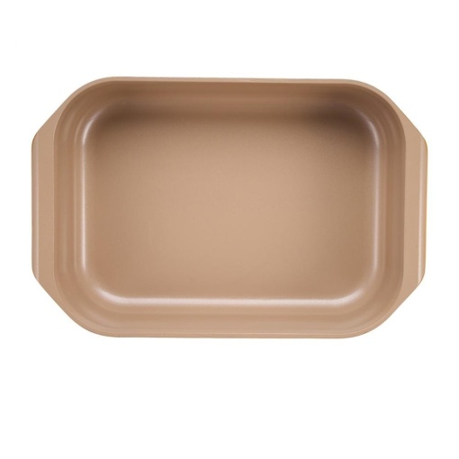 Tava inalta cu capac pentru cuptor, aluminiu turnat cu acoperire ceramica, dimensiune 39 x 26 x 8.5 cm, capacitate 6 L, baza inductie, Cooking by Heinner Nicolai Tand - Img 2