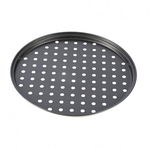 Tava perforata pentru pizza, Vanora Home VN-SL-P1009, 28 x 1.4 cm, otel carbon