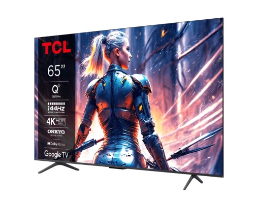 Televizor TCL QLED 65T8B, 164 cm, Smart Google TV, 4K Ultra HD, 100Hz, Clasa F (Model 2024) - Img 3