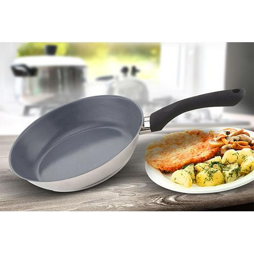 Tigaie din inox Heinner HR-RWFP045-26, acoperire ceramica antiaderenta, diametru 26 cm - Img 2