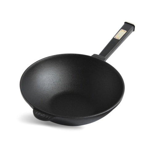 Tigaie wok fonta cu capac, 26×11 cm, 2.8 L - Img 3