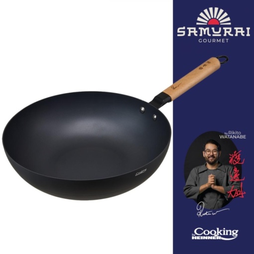 Tigaie Wok profesionala, dimensiune 32x9 cm, acoperire antiaderenta, by Chef Rikito Watanabe - Img 4
