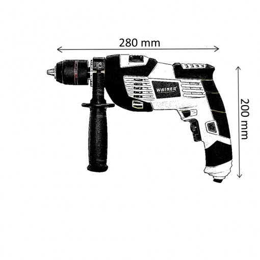 Bormasina cu percutie 1200W WAINER ED4 - Img 3