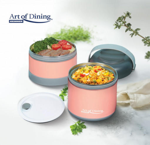 Caserola termica dubla, Heinner, Art of Dining, 920 ml, Multicolor - Img 8