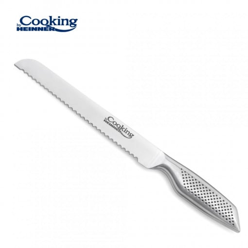 Cutit pentru paine, Inox 20cm, maner inox, Silver - Img 2