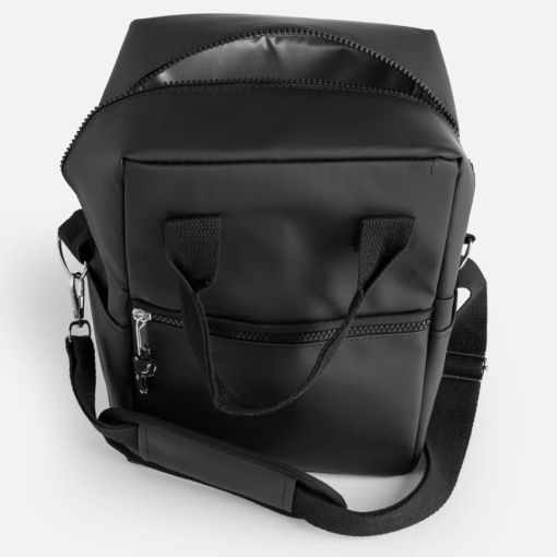 Geanta izoterma, capacitate 6 l, dimensiune 21x13x27 cm, Neagra - Img 3