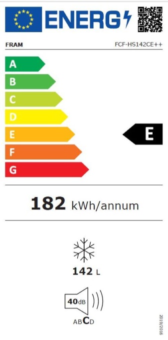 Lada frigorifica Fram FCF-HS142CE++, 142 l, Clasa E, Convertibil Frigider/Congelator - Img 3