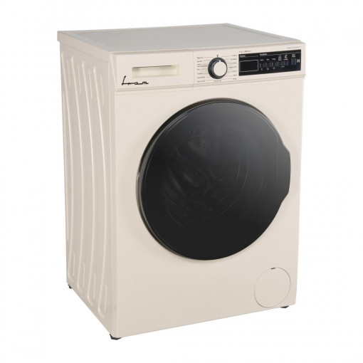 Masina de spalat rufe Fram FWM-V714T2CRD+++, 7 kg, 1400 rpm, Clasa D, Display digital, Allergy safe, Start intarziat, Anti-sifonare, Eco-Logic, Bej lucios - Img 2