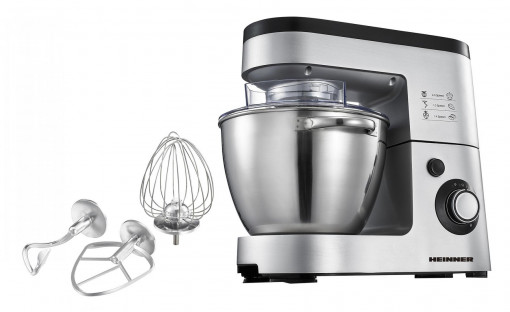 Mixer planetar Heinner HPM-1500XMC-V2, 1500 W, bol inox 5.5 l, 6 viteze - Img 2