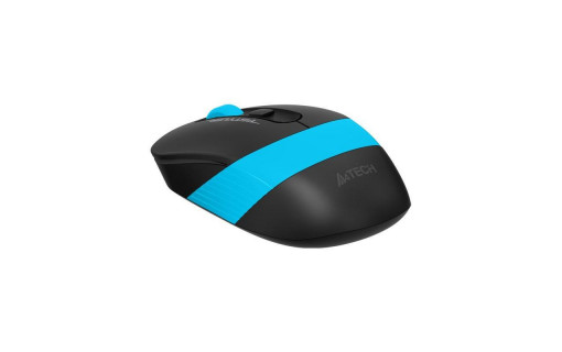 Mouse A4tech, gaming, wireless, 2.4GHz, optic, 2000 dpi, butoane/scroll 4/1, buton selectare viteza, Negru / Albastru - Img 3