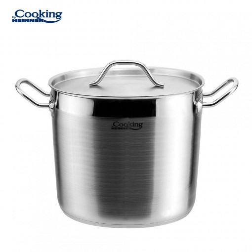 Oala cu capac din inox, capacitate 3.5l, dimensiune 18 x 15 cm, baza inductie, Heinner HR-RW-035 - Img 2