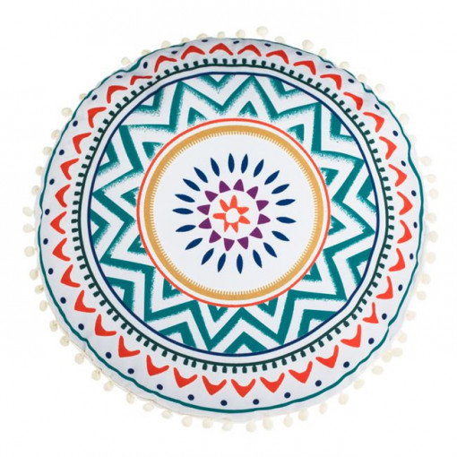 Perna decorativa rotunda, dimensiune 45x13 cm, Forme geometrice - Img 2