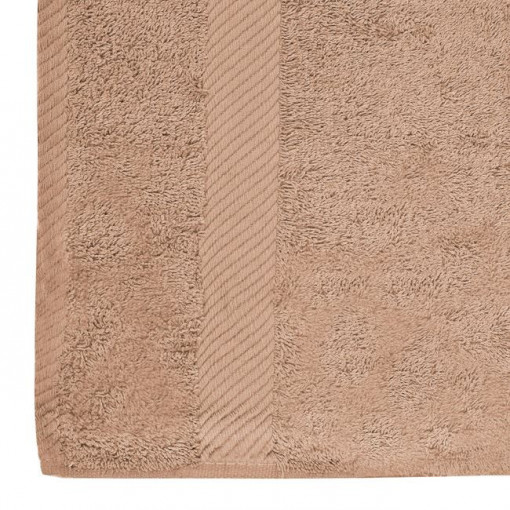 Prosop de baie din bumbac premium, 50x90 cm, Taupe - Img 2