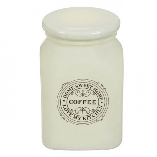 Recipient din sticla pentru Cafea, capacitate 900 ml, Home Sweet Home