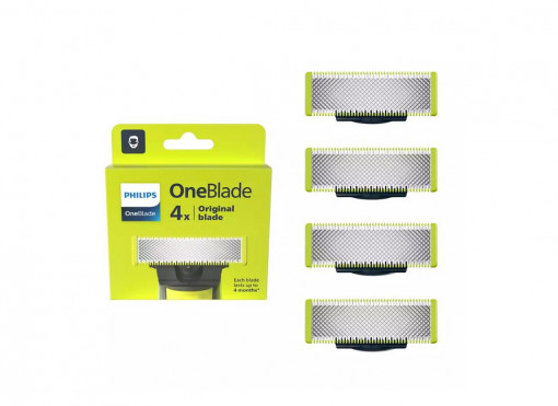 Rezerva OneBlade QP240/50 kit 4 lame,compatibil OneBlade si OneBladePro, Verde