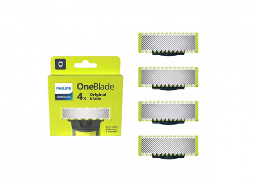 Rezerva OneBlade QP240/50 kit 4 lame,compatibil OneBlade si OneBladePro, Verde - Img 1