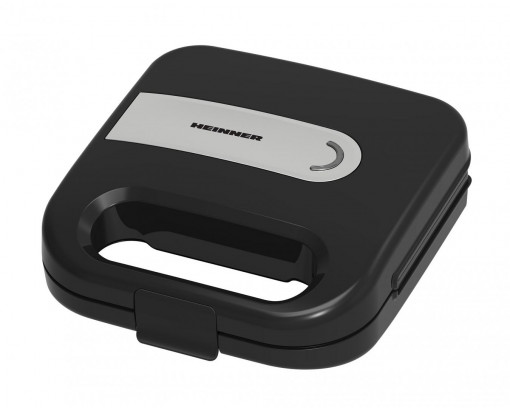 Sandwich maker HEINNER ELITESNACK SM-K750FSBK, 750w, capacitate 2 sandwich-uri, placi antiadezive fixe tip sandwich, negru - Img 3