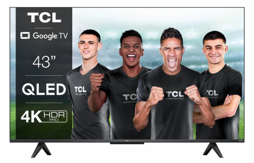 TCL 43"-108CM Qled Smart TV 4K Black