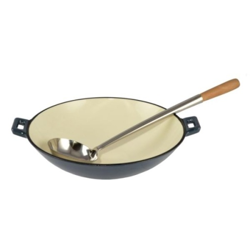Tigaie Wok din fonta emailata, 37x10 cm, 5.6 L - Img 2