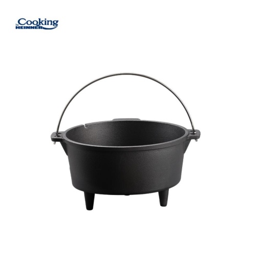 Ceaun din fonta pura 2 in 1, capacitate 9l, dimensiune 31.5X17 cm, capacul poate fi folosit ca tigaie grill, Heinner HR-ZVC-TC9 - Img 4