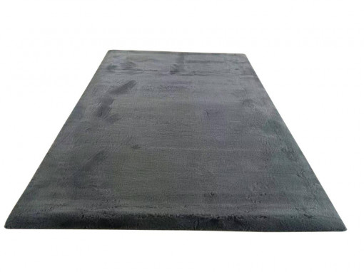 Covor shaggy soft blanita 50x90 cm Negru - Img 2