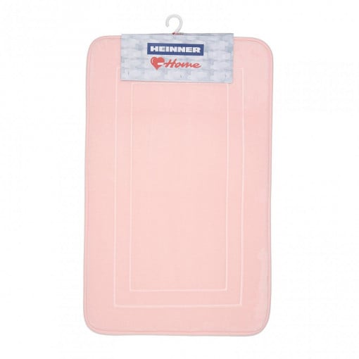 Covoras baie spuma memorie, 50 x 80 cm, Heinner HR-BATHMAT-80R, Roz - Img 3