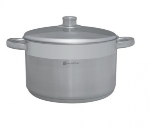 Cratita din inox cu capac, capacitate 2.5 l, dimensiune 18 x 10 cm, fund in 3 straturi, Schmitter - Img 3