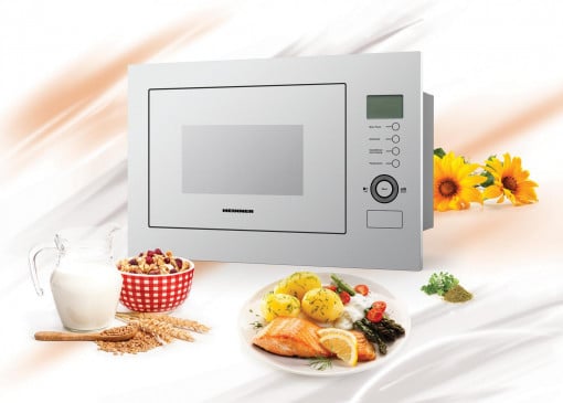 Cuptor cu microunde incorporabil Heinner HMW-25BIGWH, 25 L, 900 W, Grill, Control touch, Display LCD, Sticla Alba - Img 2