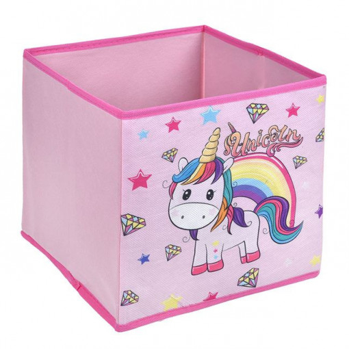 Cutie pentru depozitare, dimensiune 25x25x25 cm, Unicorn - Img 1