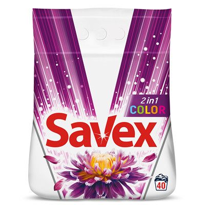 Detergent Rufe, 4 Kg, SAVEX Parfum Lock 2in1 Fresh