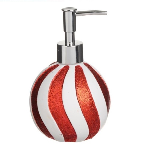 Dozator de sapun in forma de glob de Craciun, capacitate 300 ml - Img 2