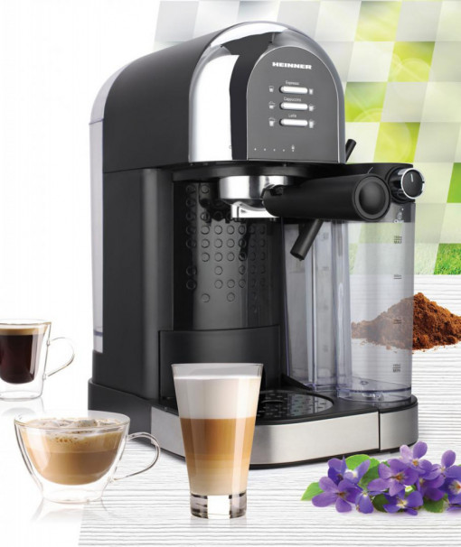 Espressor manual Heinner Coffee Dreamer HEM-DL1470BK, 1230-1470W, 20bar, , dispozitiv spumare lapte - Img 3