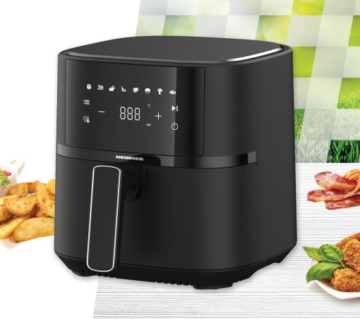 Friteuza aer cald Heinner HAF-B4BK1500, putere 1500 w, 8 programe, 4 l, Negru - Img 4