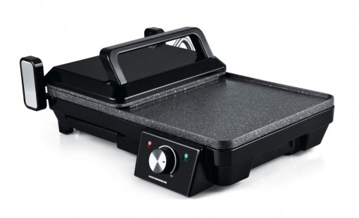 Grill electric cu 2 placi Heinner HEG-F20002P, 2000W, Negru - Img 2