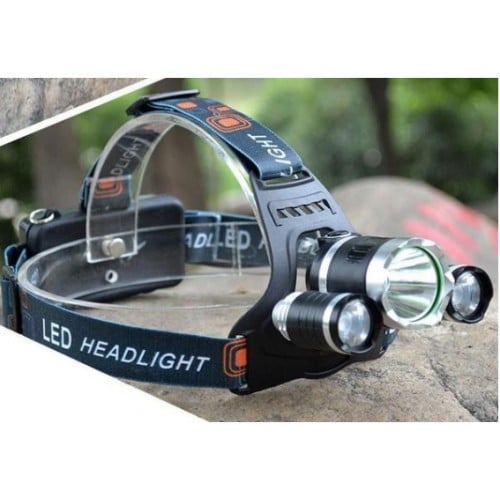 Lanterna frontala reglabila cu 3 LED-uri CREE XM-L T6 - Img 8