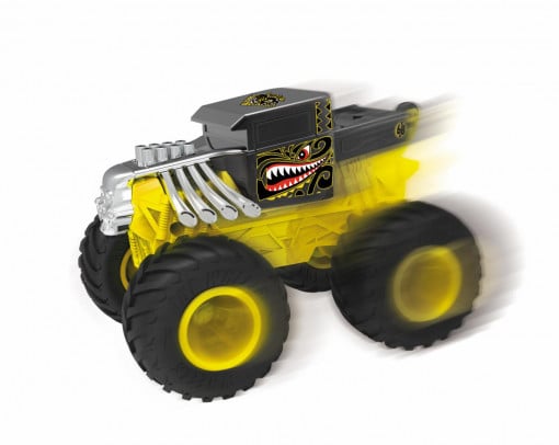 Masinuta Hot Wheels Monster Trucks - Bone Shaker, galben - Img 2