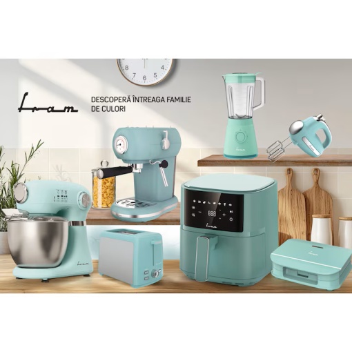 Mixer de mana FRAM FHM-3005GR, 300W, 5 viteze + turbo, Verde - Img 6
