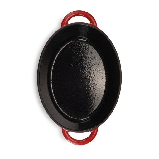 Oala ovala din fonta emailata, dimensiune 30x23 cm, capacitate 4.5l, greutate 6 kg, Hausberg H750 - Img 4