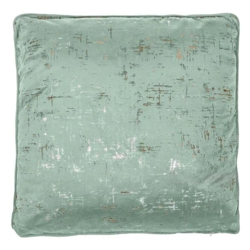 Perna decorativa catifelata, dimensiune 45x45x10 cm, Verde menta - Img 3