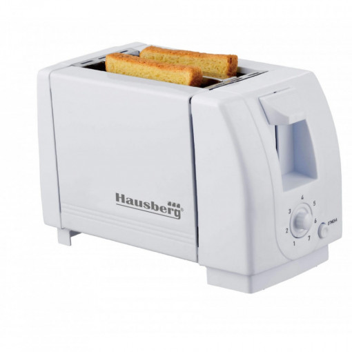 Prajitor de paine Hausberg HB-150, 750 W, capacitate 2 felii, 7 trepte reglare temperatura, Multicolor - Img 5