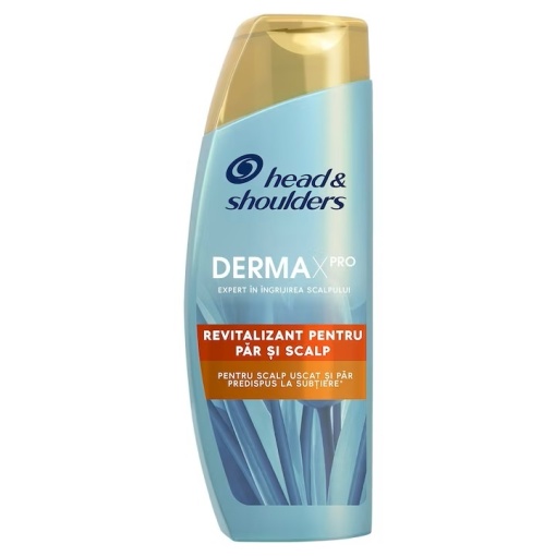 Sampon anti-matreata intaritor Head &amp; Shoulders Derma X Pro pentru scalp uscat, 300 ml - Img 1