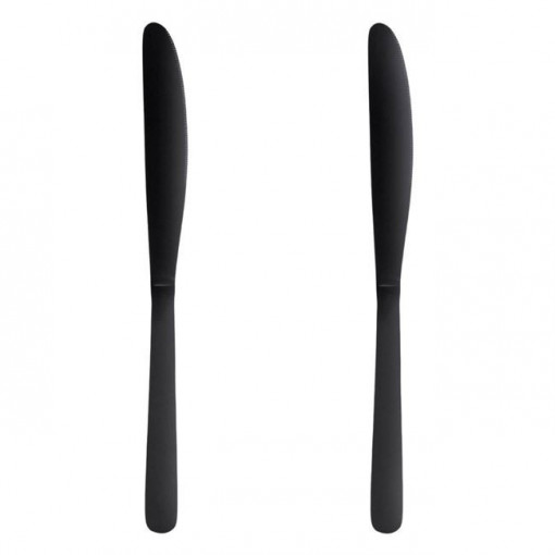 Set 2 cutite negre otel inoxidabil, 23 cm